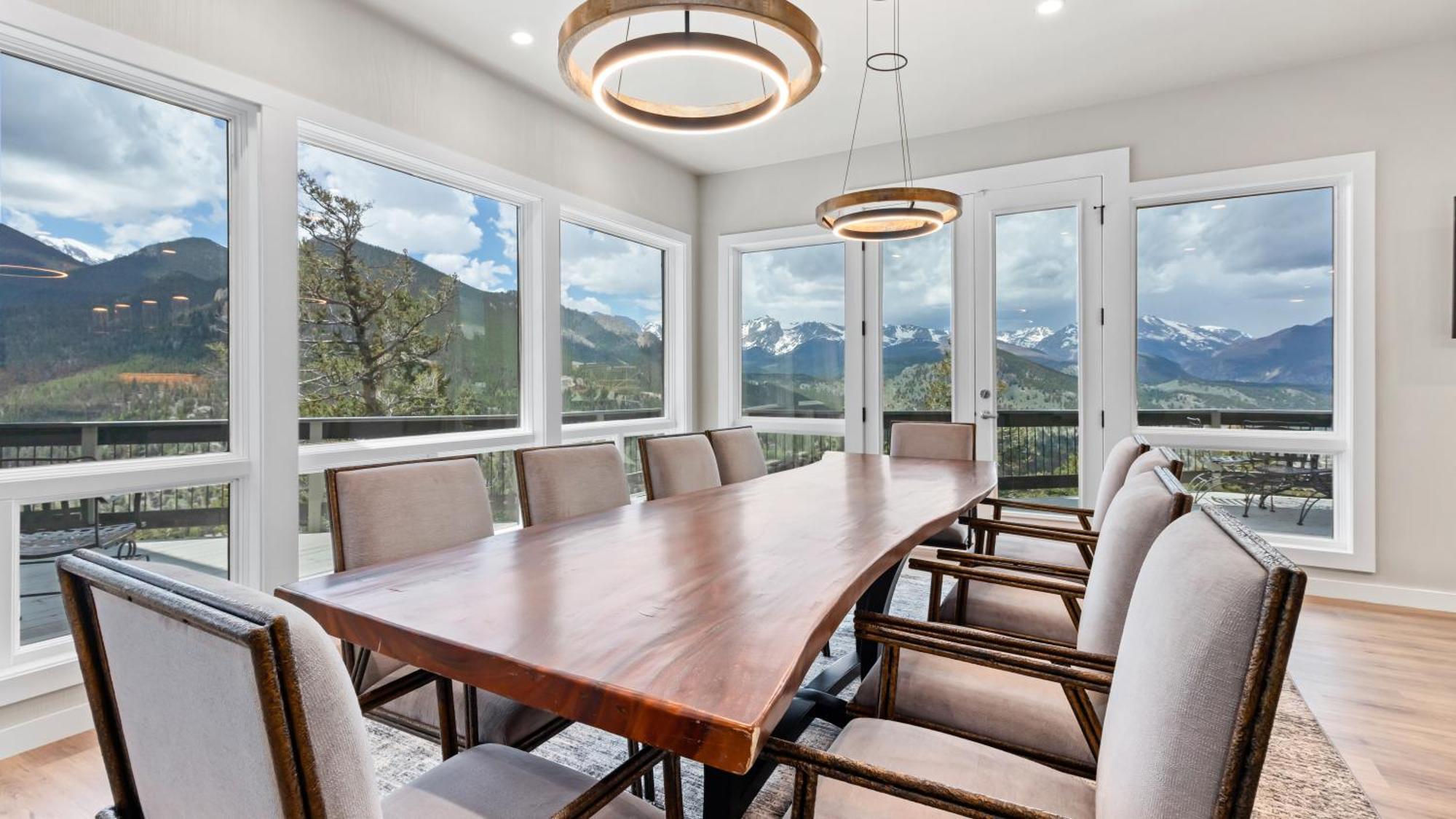 Casa De Cristal-Epic Views-Hottub-Sauna-Sleeps 10-Luxury Linens-Stocked Kitchen 埃斯蒂斯帕克 外观 照片